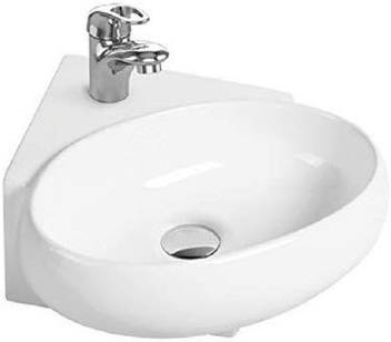 Bathwarewala Wash Basin Corner Super White Colour Size 14x14 Inch
