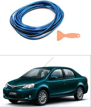 Prtek Car Interior Decoration Accessory Beading 5 Meters Blue