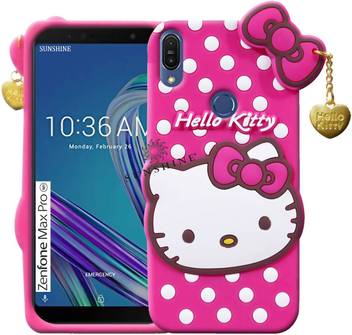 Sunshine Back Cover For Asus Zenfone Max Pro M1 3d Hello Kitty Silicone With Pendant Sunshine Flipkart Com