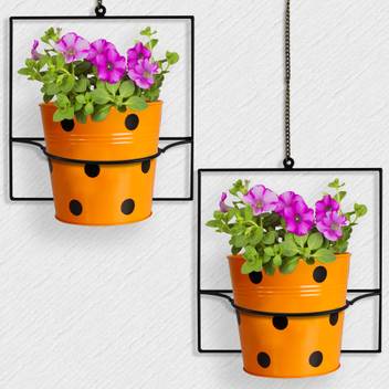 Trustbasket Wall Mount Square Flower Pot Stand Set Of 2 Plant Container Set Price In India Buy Trustbasket Wall Mount Square Flower Pot Stand Set Of 2 Plant Container