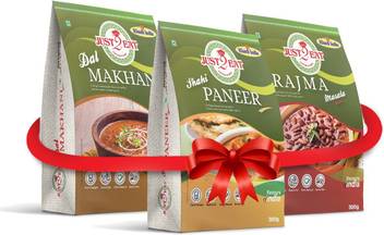 Just 2 Eat Combo Pack Of 3 Dal Makhani Shahi Paneer Rajma Masala 900 G Price In India Buy Just 2 Eat Combo Pack Of 3 Dal Makhani Shahi It has a smoother and more uniform texture making it the most convenient form of paneer available in the market. flipkart