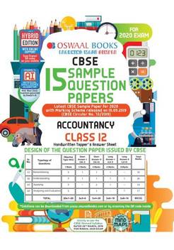 Oswaal Cbse Sample Question Papers Class 12 Accountancy For March