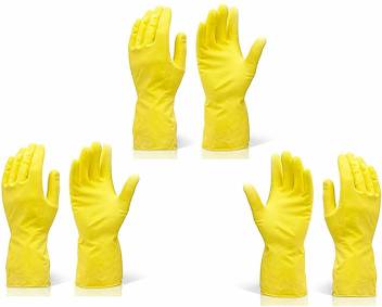 Zumart Resuable Household Rubber Hand Gloves Cleaning Gloves For