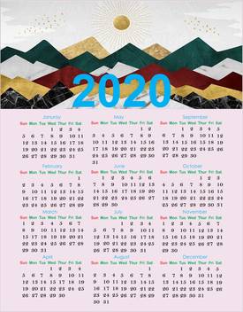 All Your Design Wall Calender Sticker 021 2020 Wall Calendar Price