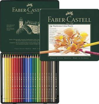 Flipkart Com Faber Castell Polychromos Color Pencil Set Pack Of 24 Pencils Multicolor Hexagonal Shaped Color Pencils