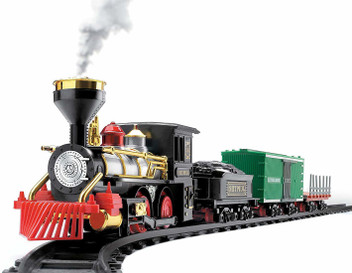 train set with smoke