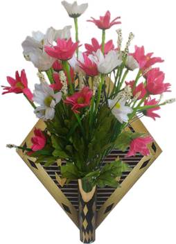Casakrafts Handcrafted Traditional Wall Hanging Flower Vase And
