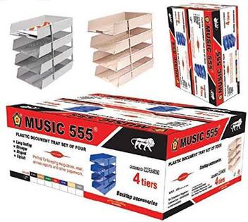 Flipkart Com Music 555 4 Compartments Metal Office Tray Office Tray