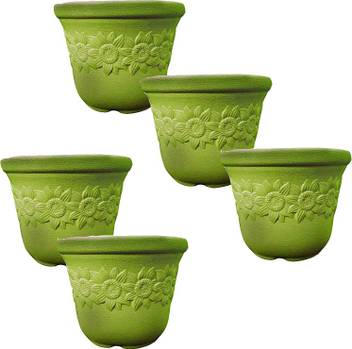 Flipkart Smartbuy Garden Essential Plastic Sunny Pot 5 Inch Indoor Tinny Planter Table Top Planter Flower Pot Pack Of 5 Plant Container Set Price In India Buy Flipkart Smartbuy Garden Essential Plastic Sunny