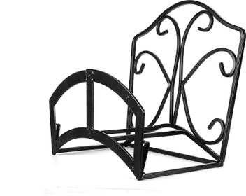 Sharpex Curves Wall Mount Hose Hanger Black Garden Hose Stand