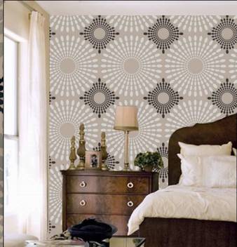Ud Unique Decor Reusable Wall Painting Stencil 16 X 24 Inch Wall