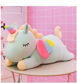 Gaju Kid S Fav Soft Rainbow Angel Unicorn Plush Soft Toy Blue 40