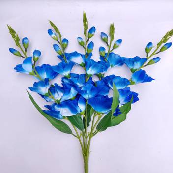 Artificial Hub Gladiolus Blue Assorted Blue Orchids Artificial Flower Price In India Buy Artificial Hub Gladiolus Blue Assorted Blue Orchids Artificial Flower Online At Flipkart Com