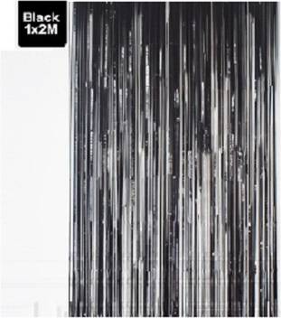 Balloons Festiko 2pcs Foil Curtains For Birthday Decoration Dinner Party Anniversary Bachelorette Baby Shower Wedding Party Decoration 1 2m Black Price In India Buy Balloons Festiko 2pcs Foil Curtains For Birthday Decoration Dinner Party