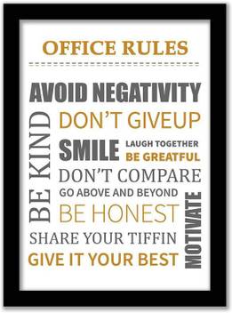 Love Quotes Frames Office Rules Motivational Wall Posters For Love Quotes Frames Office Rules