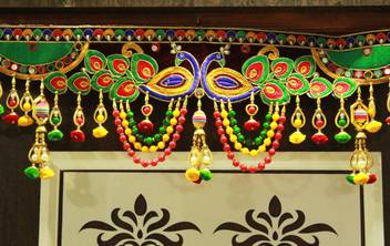 Reptum Decor Traditional Multi Zula Pearl Beads Handmade Bandarwal