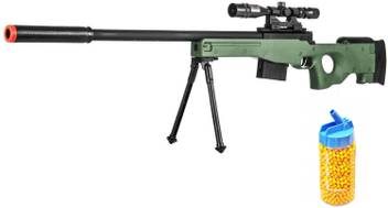 Halo Nation Sniper Rifle Toy Gun With Bottle Pack Of 2000 Bullets 28 Inches Pubg Super Gun Toy Guns Darts Sniper Rifle Toy Gun With Bottle Pack Of 2000 Bullets