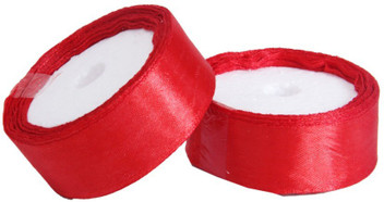 1 inch red satin ribbon