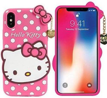 Qzey Back Cover For Apple Iphone X 3d Soft Silicone Girls Choice Hello Kitty Qzey Flipkart Com
