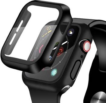 Midkart Bumper Case For Apple Iwatch 44mm Series 4 5 Black Bumper With Built In Tempered Glass Screen Protector Midkart Flipkart Com