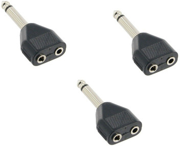 20 Pcs 3.5mm Jack to 6.35mm 1//4 /" Socket Plug Adapter Audio Adapter Connector