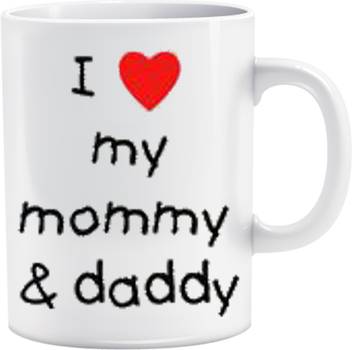 Nikhattu I Love My Mommy S Daddy Cool Coffee S Tea Cup Drinkware Ceramic Mugs Love