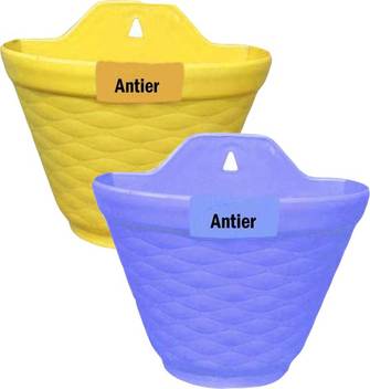 Antier Flower Pots Vertical Wall Hanging Garden Planter Semi Circle Set Of 2 Plant Container Set Price In India Buy Antier Flower Pots Vertical Wall Hanging Garden Planter Semi Circle Set