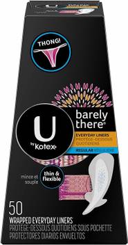 U By Kotex Barely There Thong Liners Pantyliner Buy Women