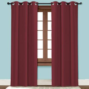 Cloth Fusion 213 36 Cm 7 Ft Polyester Door Curtain Pack Of 2