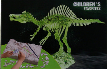 dinosaur toy skeleton fossil excavation
