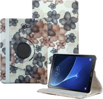 Tgk Flip Cover For Samsung Galaxy Tab A 10 1 Inch T580 T585 T587 Without S Pen With Flower Design Rotating Case Tgk Flipkart Com