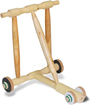 traditional wooden walker for baby