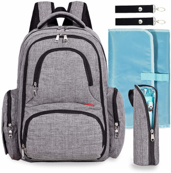 backpack diaper bag with changing pad