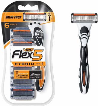 Bic Flex5 Hybrid Men S Blade Razor One Handle Price In India