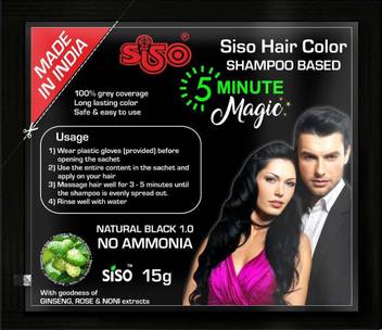 Siso Instant Shampoo Based Hair Colour Pack Of 10 Black Price In India Buy Siso Instant Shampoo Based Hair Colour Pack Of 10 Black Online In India Reviews Ratings Features Flipkart Com