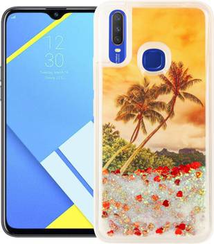 Gbaks Back Cover For Vivo Y15 Fully Glitter And Liquid With Printed Nature In The Middle Gbaks Flipkart Com