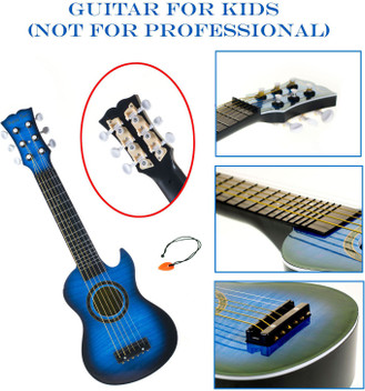 blue toy guitar