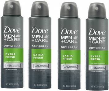 Dove Men Care Extra Fresh Antiperspirant Spray 150ml Each Pack Of 4 Deodorant Spray For Men Price In India Buy Dove Men Care Extra Fresh Antiperspirant Spray 150ml Each Pack Of 4