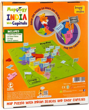 mapology india with capitals