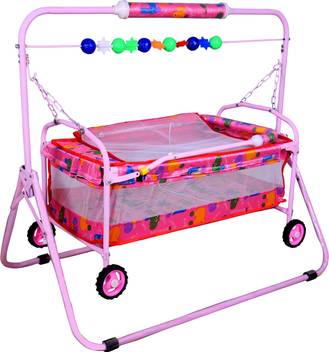 Flipzon Baby Swing Cradle Cot And Stroller Jhulla With Mosquito