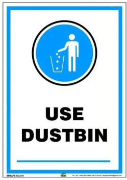use the dustbin