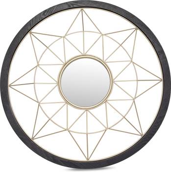Urbancart Wall Mounted Round Metal Mirror For Home Apartment