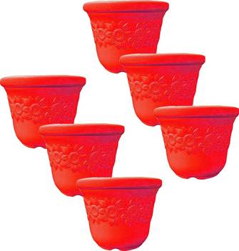 Flipkart Smartbuy Garden Essential Plastic Sunny Pot 5 Inch Indoor Tinny Planter Table Top Planter Flower Pot Pack Of 6 Plant Container Set Price In India Buy Flipkart Smartbuy Garden Essential Plastic Sunny