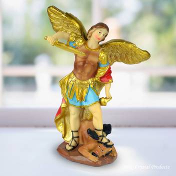 Reiki Crystal Products Feng Shui Archangel Michael Statue Arch Angel Showpiece Idol For Home And Office Religious Decoration 8 Inch Approx Decorative Showpiece 20 Cm Price In India Buy Reiki Michael is one of the most important individuals in heaven and several religious, including christianity, judaism, and islam. reiki crystal products feng shui