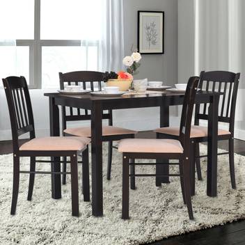 Royaloak Glady Solid Wood 4 Seater Dining Set Price In India Buy Royaloak Glady Solid Wood 4 Seater Dining Set Online At Flipkart Com