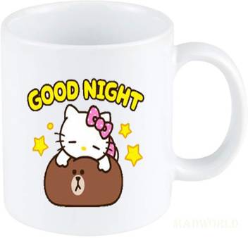 Madworld Good Night Theme Best Attractive Quotes Image Printed Ceramic White Coffee Best Gift For Couple Friends Brother Sister Husband Wife Birthday Family Festival Girlfriend Any Occasion Ceramic Coffee Mug Price In India