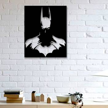 Gojeeva 3d Wall Art Batman Wall Decor 11 Color Black Suitable For