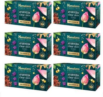 Himalaya Ayurvedic Clear Skin Soap 125 Gm Pack Of 6 Price In India Buy Himalaya Ayurvedic Clear Skin Soap 125 Gm Pack Of 6 Online In India Reviews Ratings Features Flipkart Com