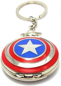 Alvika S Marvel Captain America Pocket Watch Captain America S Shield Key Chain Price In India Buy Alvika S Marvel Captain America Pocket Watch Captain America S Shield Key Chain Online At Flipkart Com