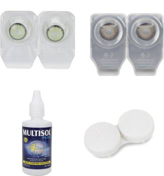 Adwotiz Combo Color Contact Zero Power Lens With Starter Kit